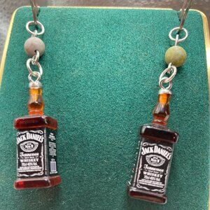 Mini Whiskey Tan Stone Earrings
